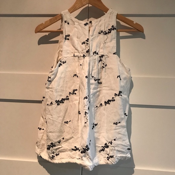 Anthropologie linen embroidered tank - Picture 12 of 14